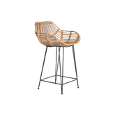 Baboo barchair met armsteun